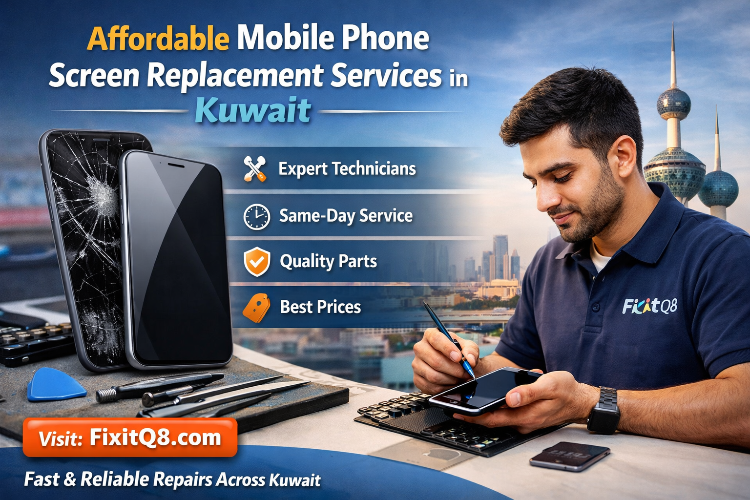 Affordable Mobile Phone Screen Replacement Services in Kuwait